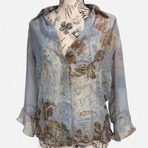 Nicola Paisley Blouse Size Small